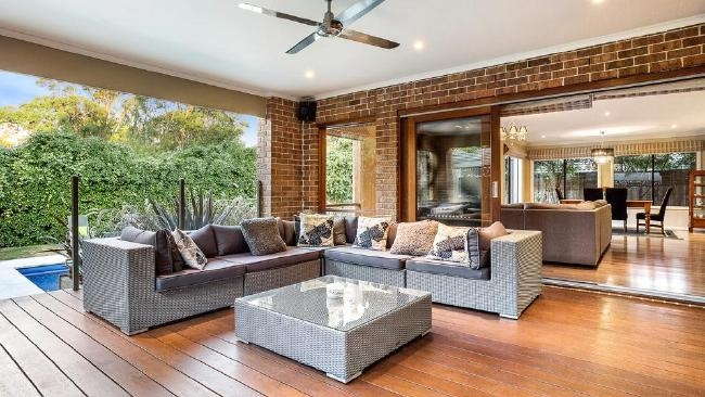 Undercover alfresco leading to the pool at the rear of the property.